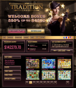 Tradition Casino Login